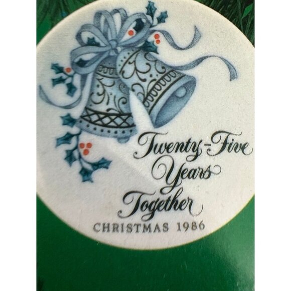 Hallmark Keepsake Ornament – 25 Years Together Mini Porcelain Plate (1986) - Picture 3 of 6